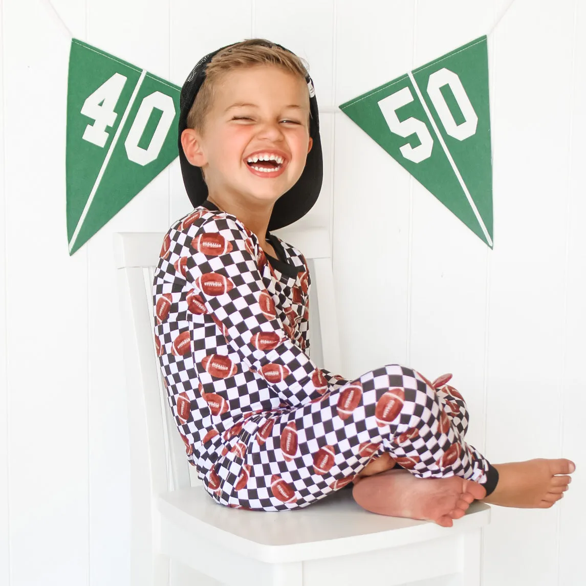 Checkered Football Dream Set Babykids_Dream-Big-Little-Co