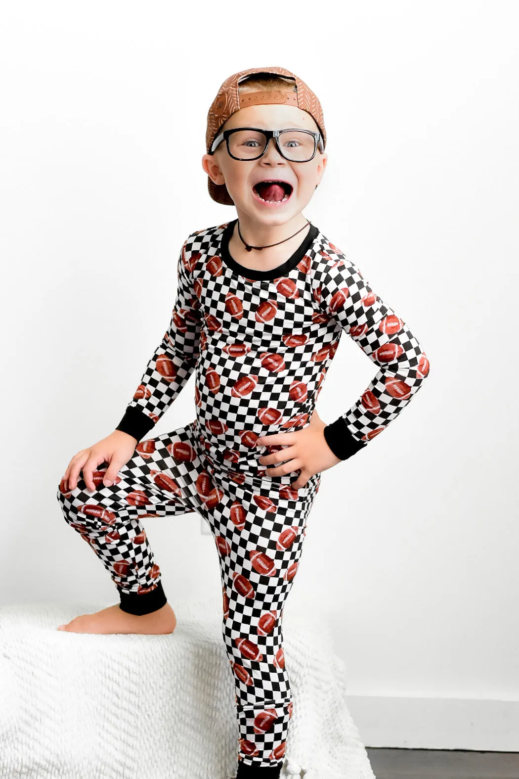 Checkered Football Dream Set Babykids_Dream-Big-Little-Co