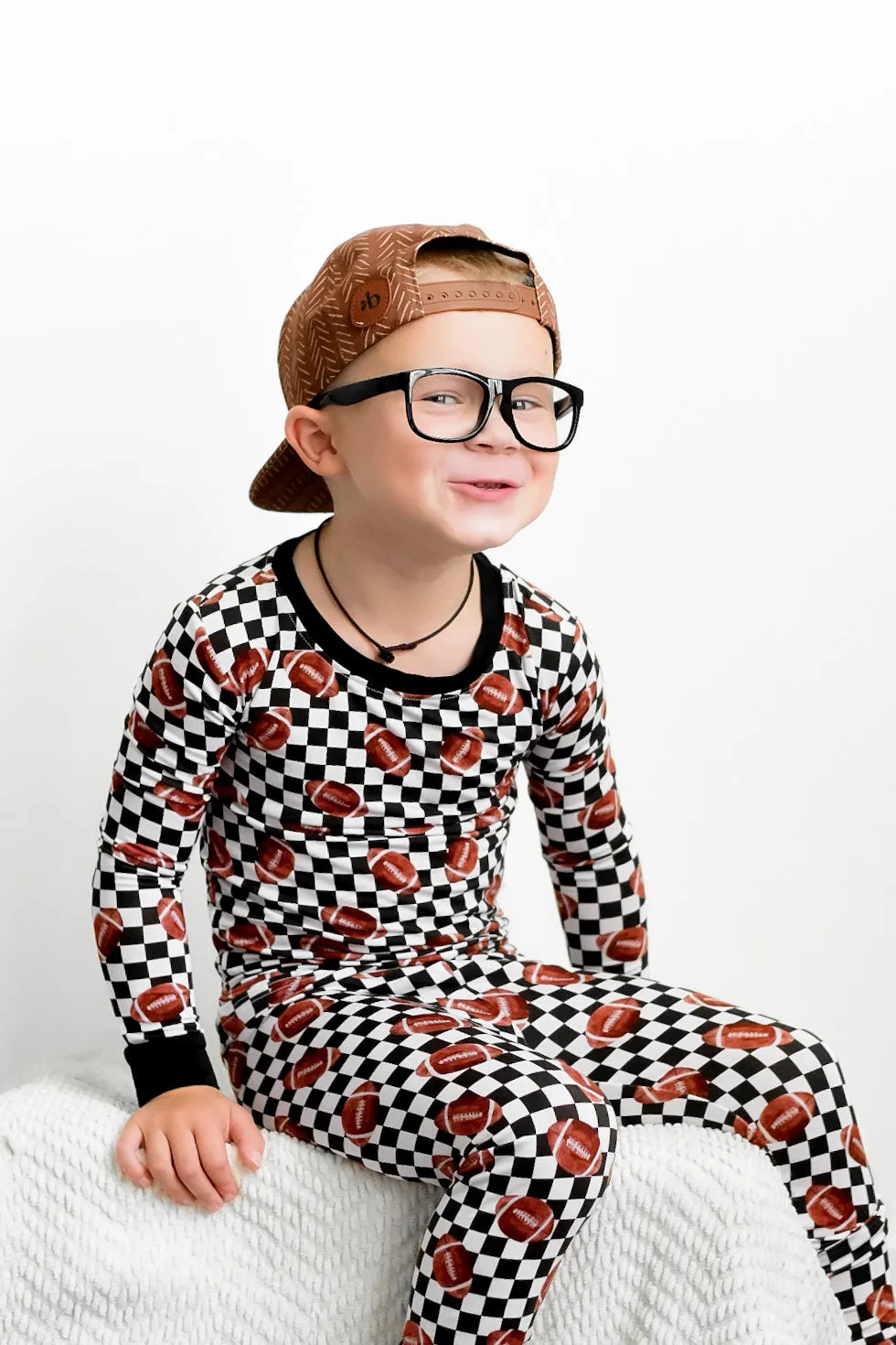 Checkered Football Dream Set Babykids_Dream-Big-Little-Co