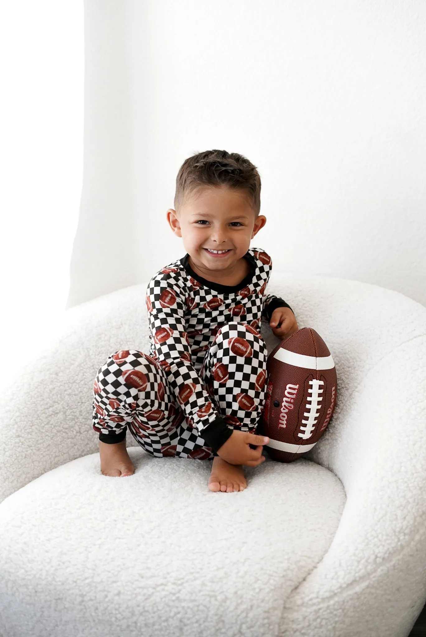 Checkered Football Dream Set Babykids_Dream-Big-Little-Co