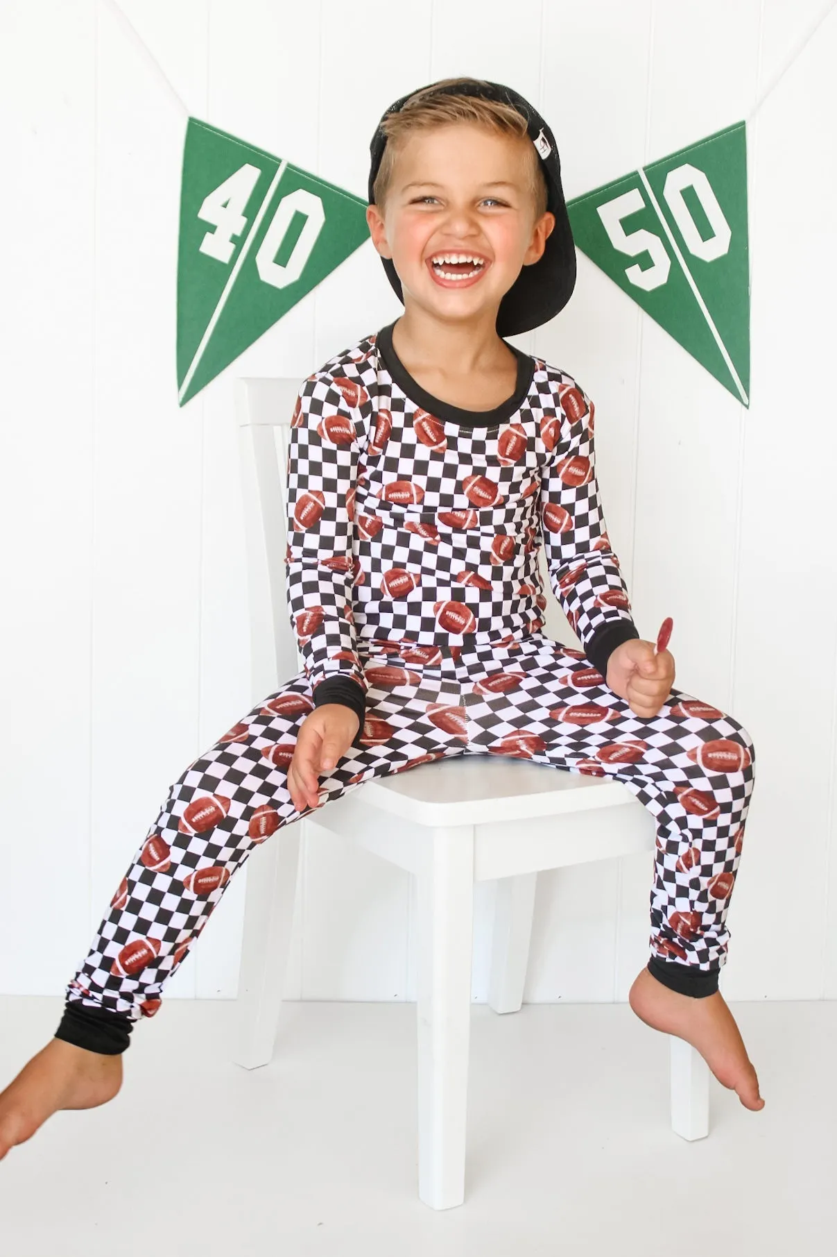 Checkered Football Dream Set Babykids_Dream-Big-Little-Co
