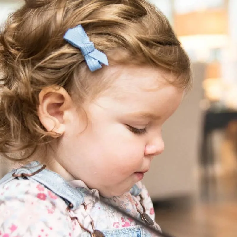 Chelsea Grosgrain Bows on Snap Clips Set of 5 - Bouquet by Baby Wisp