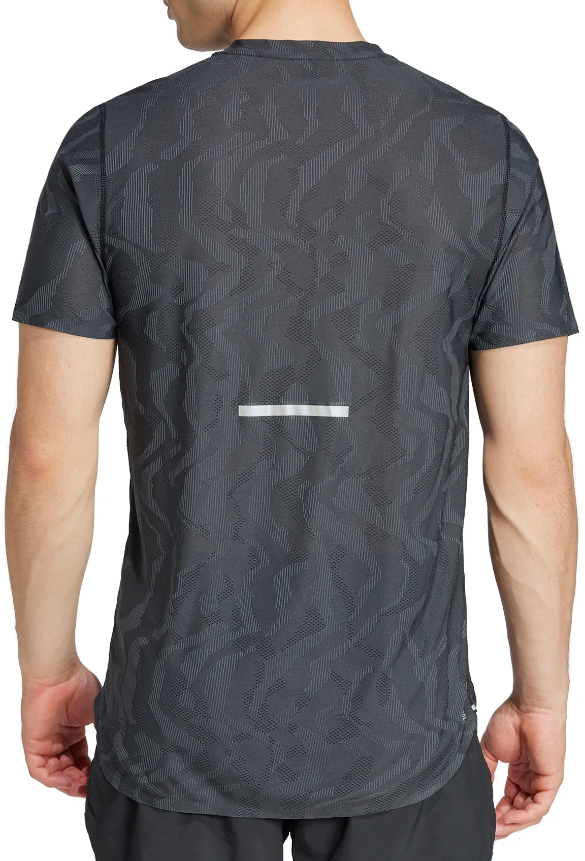 Clothing Adidas  Men adidas Ultimate Engineered ClimaCool  Short Sleeve Mens Running Top - Black
