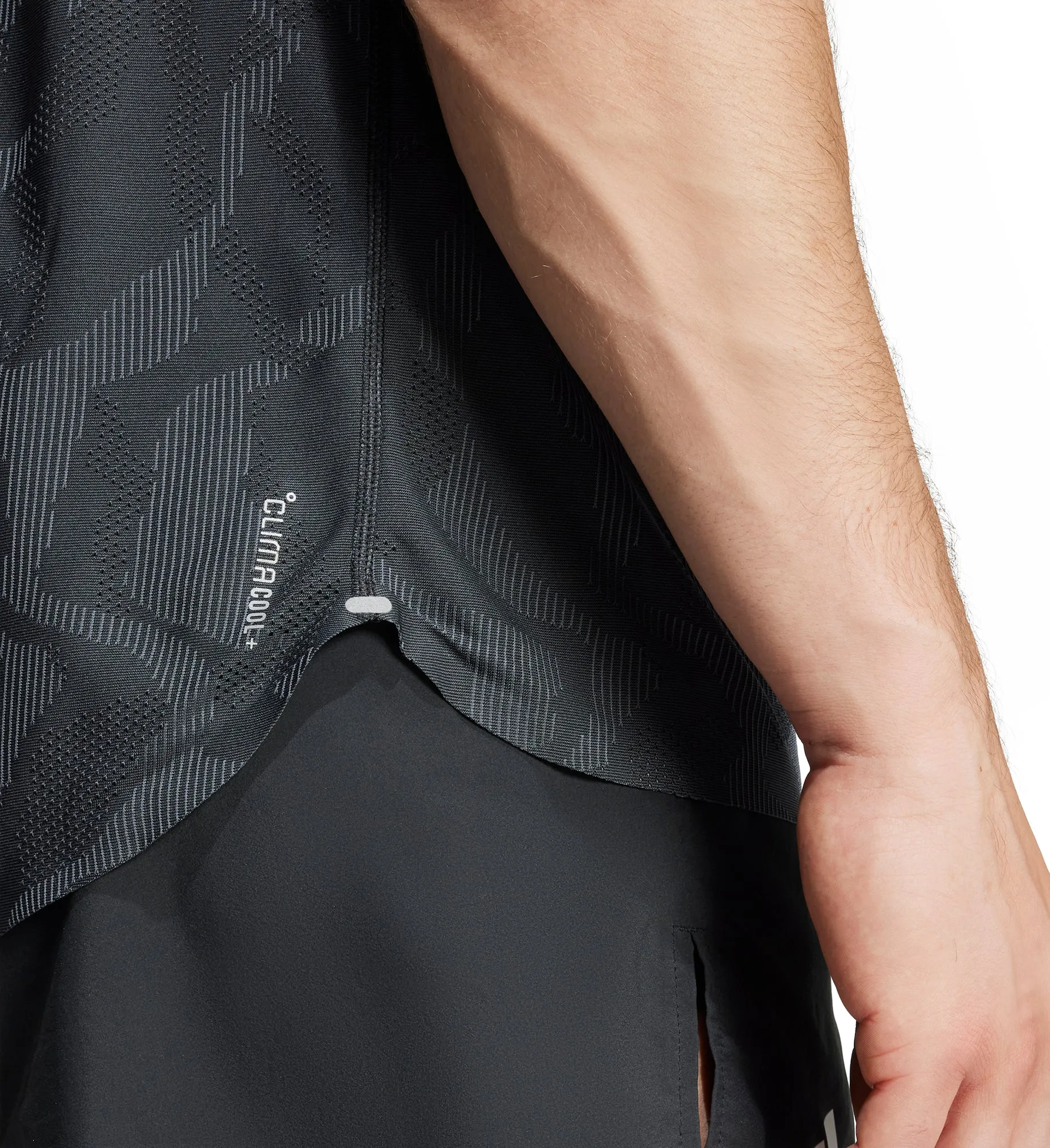 Clothing Adidas  Men adidas Ultimate Engineered ClimaCool  Short Sleeve Mens Running Top - Black
