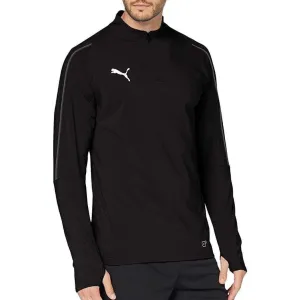 Clothing Puma  Men Puma Final Half Zip Long Sleeve Mens Training Top - Black