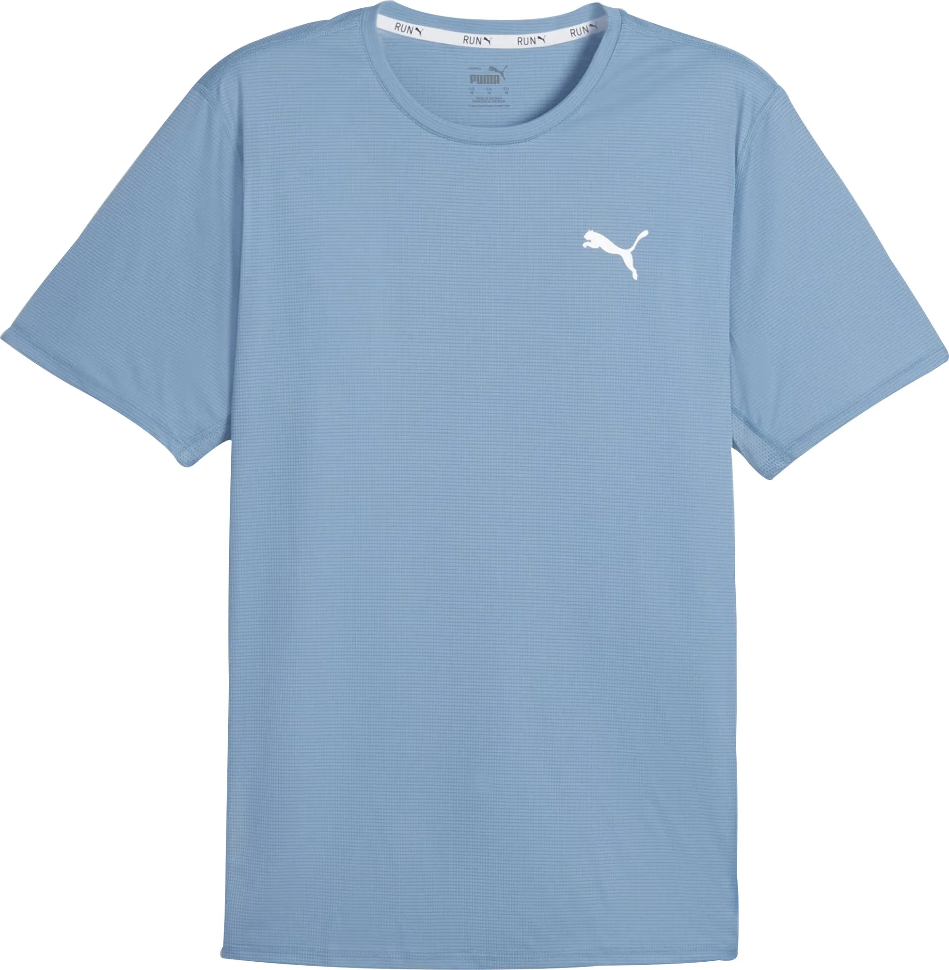Clothing Puma  Men Puma Run Favourite Velocity Short Sleeve Mens Running Top - Blue