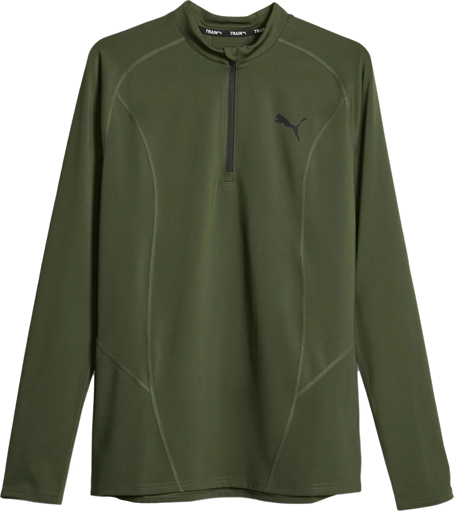 Clothing Puma  Men Puma Train Half Zip Long Sleeve Mens Training Top - Green