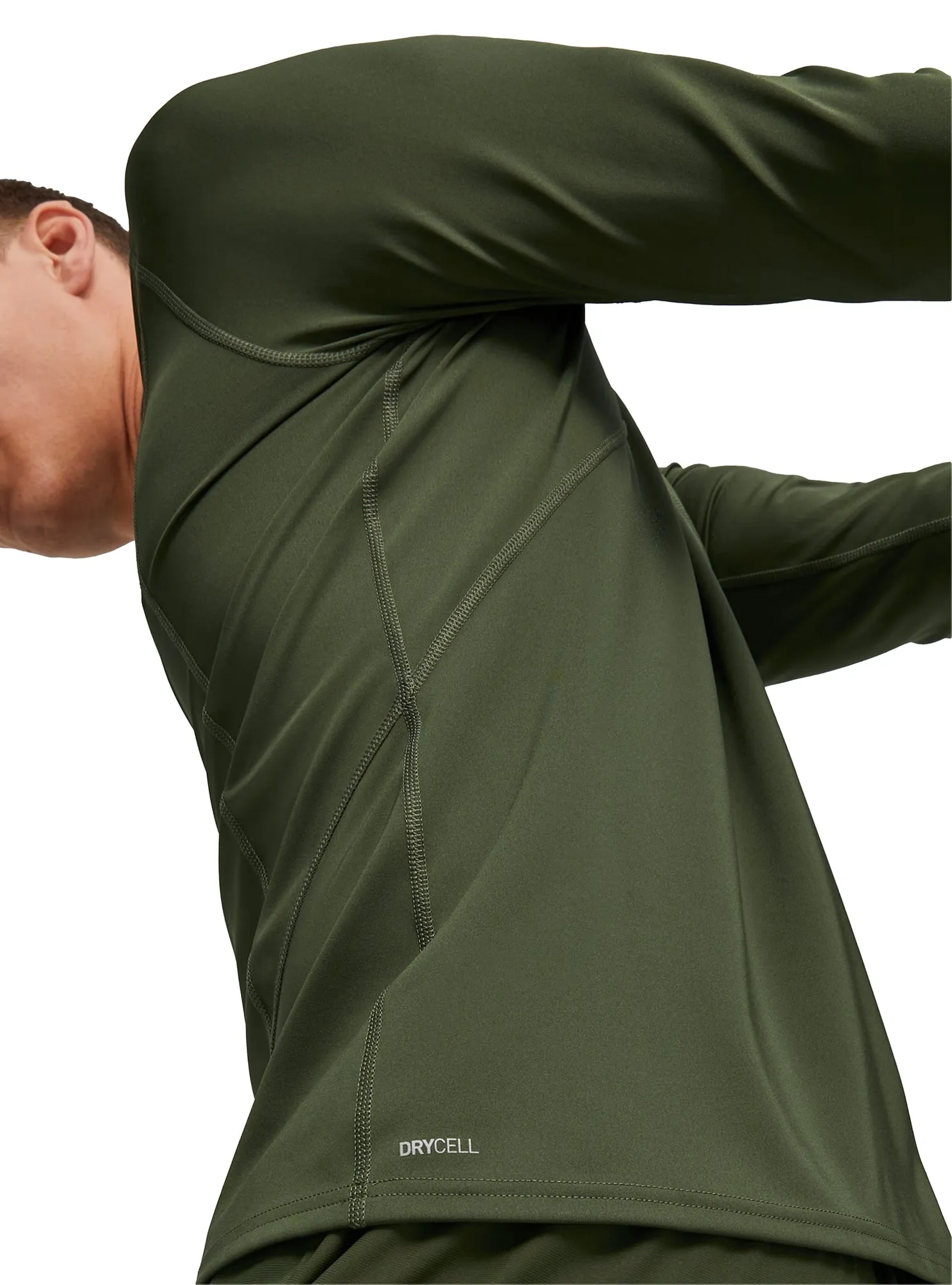 Clothing Puma  Men Puma Train Half Zip Long Sleeve Mens Training Top - Green