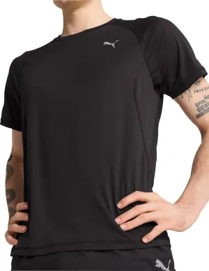 Clothing Puma  Men Puma Velocity Short Sleeve Mens Running Top - Black