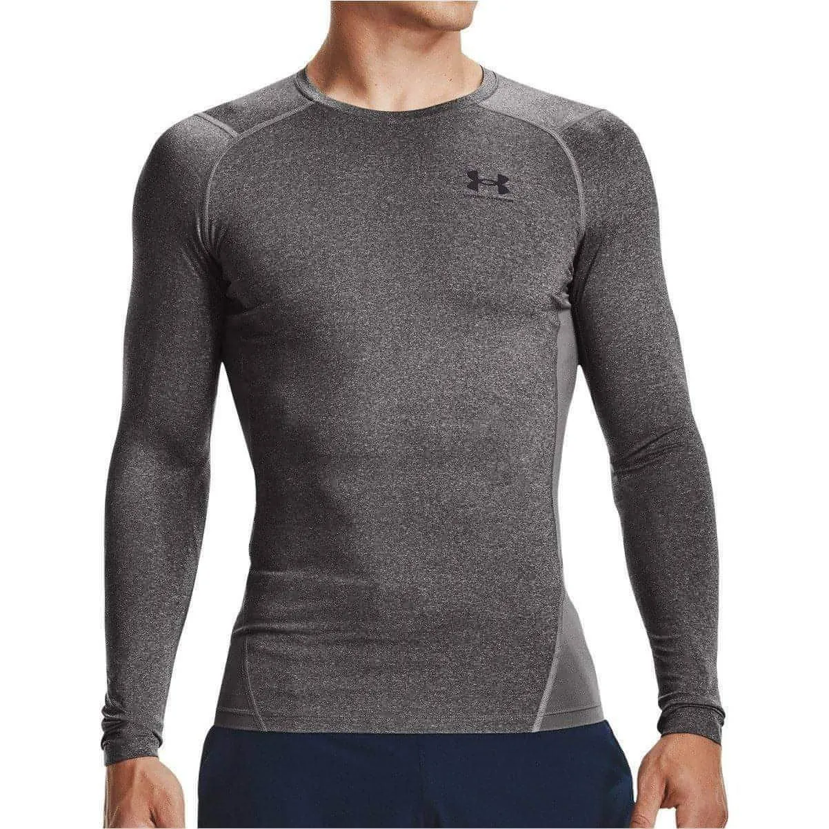 Clothing Under Armour  Men Under Armour Heatgear Armour Long Sleeve Mens Compression Top - Grey