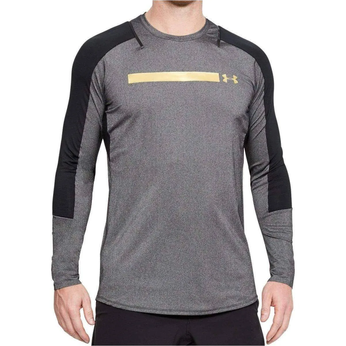 Clothing Under Armour  Men Under Armour Perpetual Fitted Long Sleeve Mens Training Top - Grey