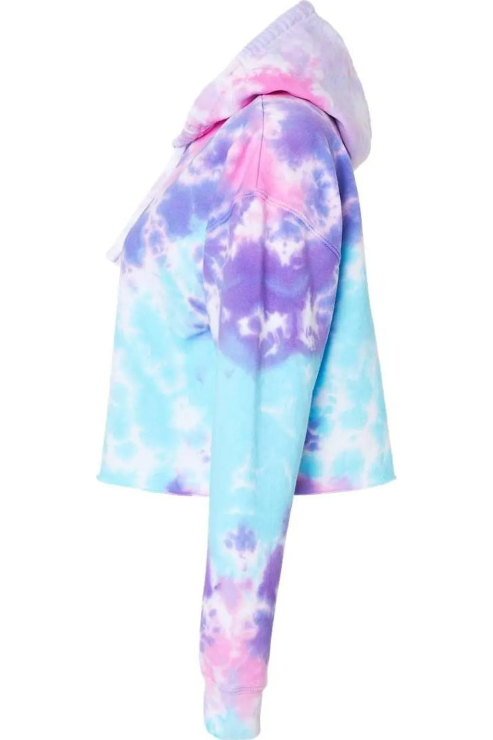 Colortone Women´s Tie-Dyed Crop Hooded Sweatshirt