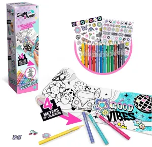 Colouring roll up Good vibes