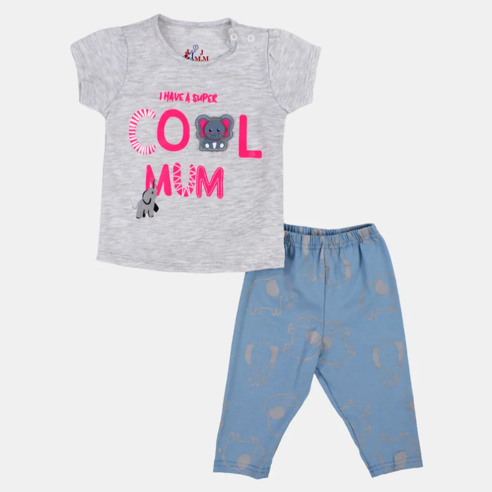 Cool Mom Baby Girls' Cotton Pajama Set