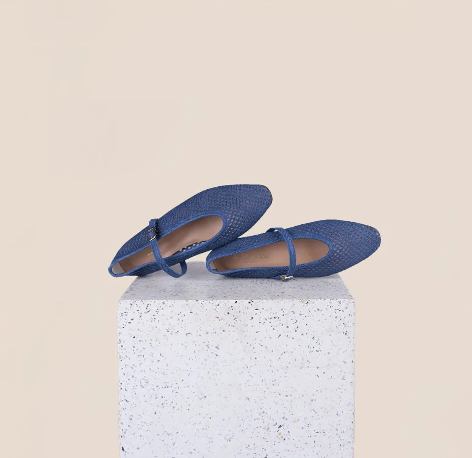 Cori - Perforated Dark Denim