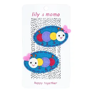 Cute Caterpillar Hair Clips by Lily   Momo