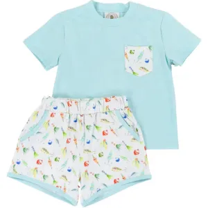 Cypress Row Gone Fishing Boys Play Pocket Short Set