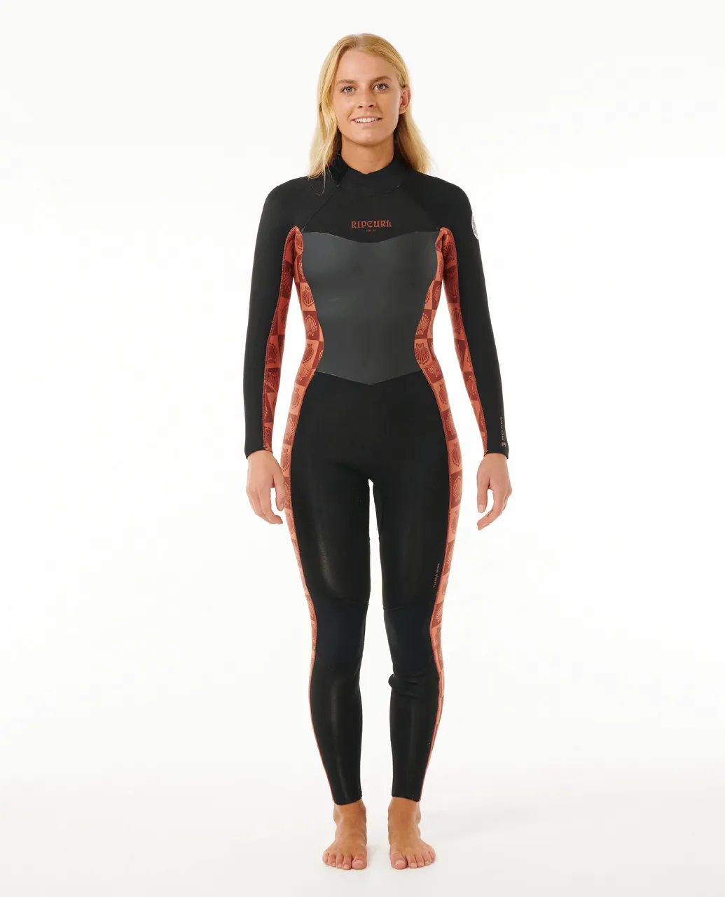 Dawn Patrol 5/3mm Back Zip Wetsuit in Rust