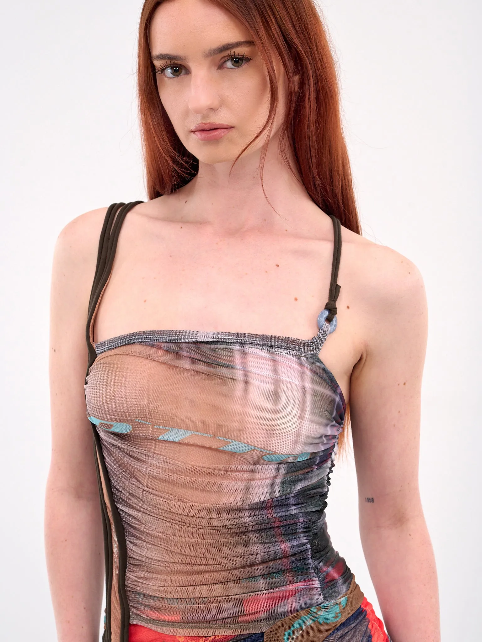 Deconstructed Mesh Tank (10110330101-BLUE)
