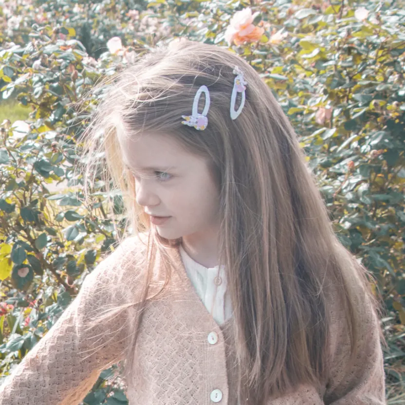 Ditsy Hoppy Bunny Clips by Rockahula Kids