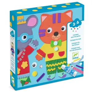Djeco: Collage Craft Set - Mousse & Friends