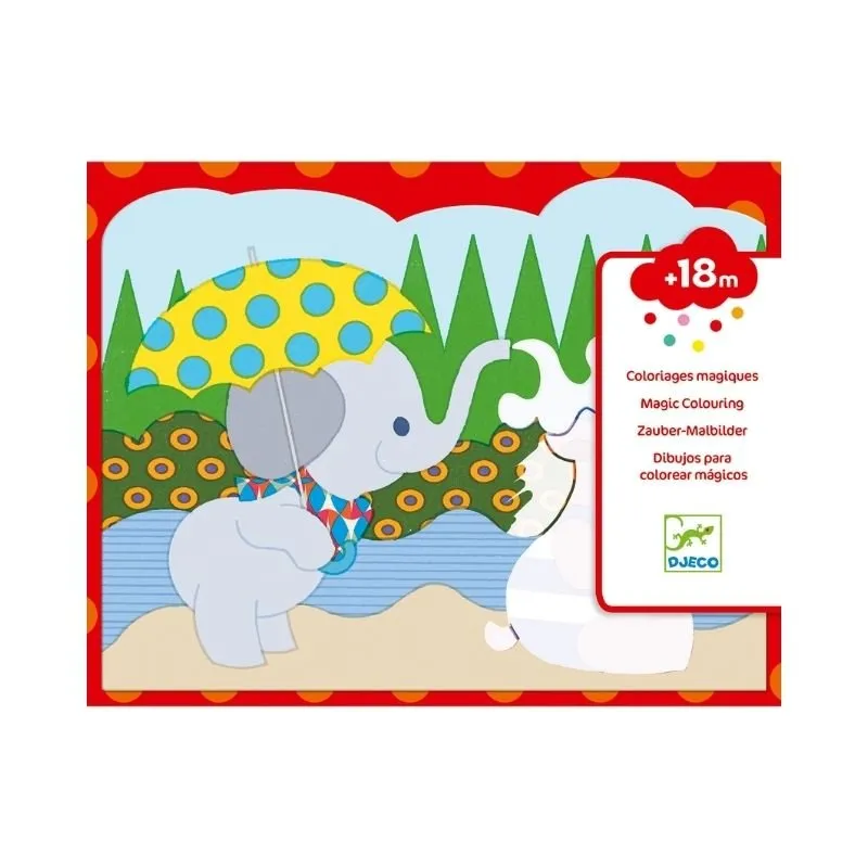 Djeco: Magic Colouring - Hidden Outside