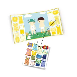 Djeco: Repositionable Stickers - Clothes
