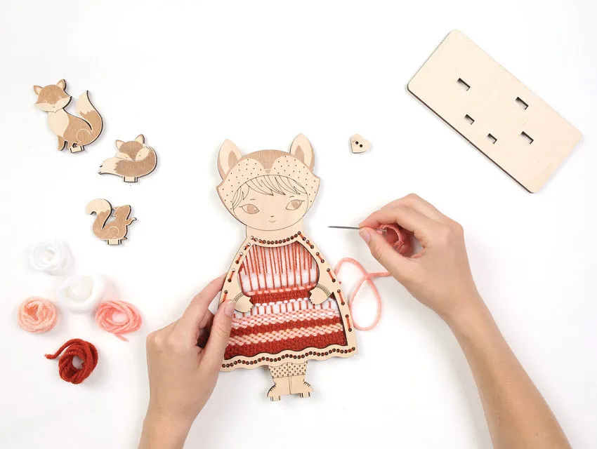 Dress-Up Doll Weaving Kit - Fox