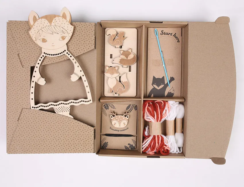 Dress-Up Doll Weaving Kit - Fox