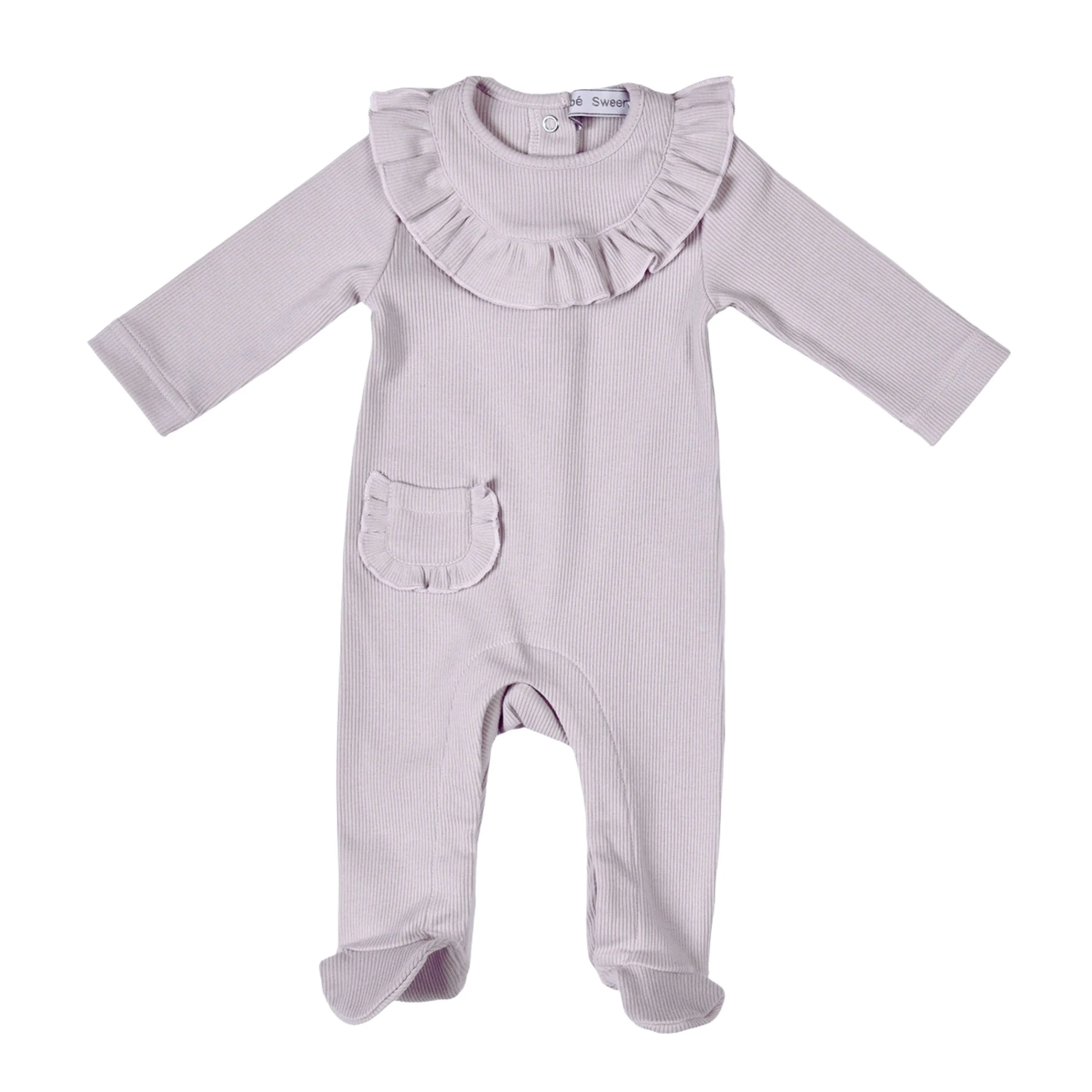 Emilia | Baby Girls Gift Box I Lilac Ribbed Cotton Set Babykids_Bebe-Sweeny