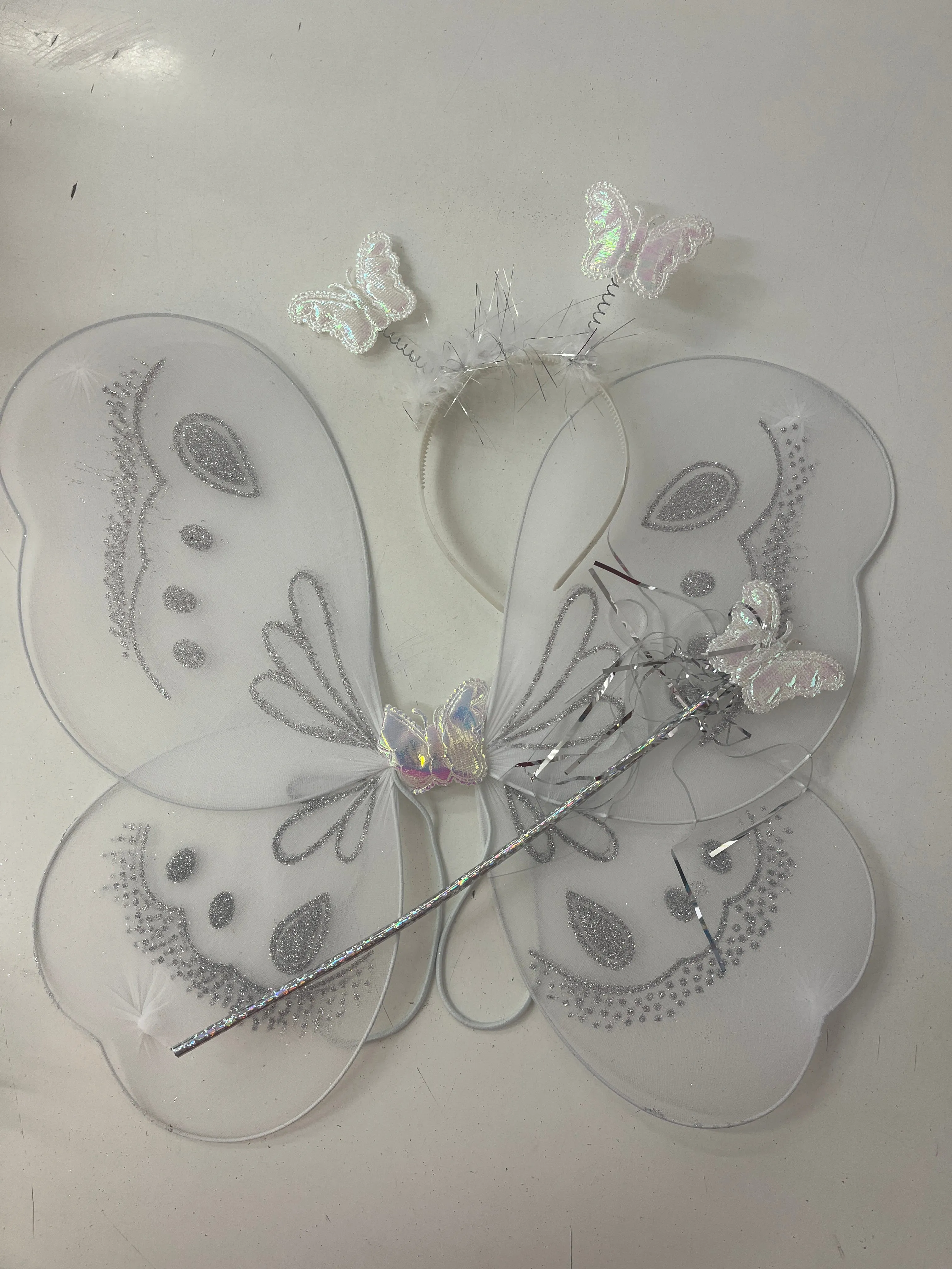 Fairy Wings Dress up Set white