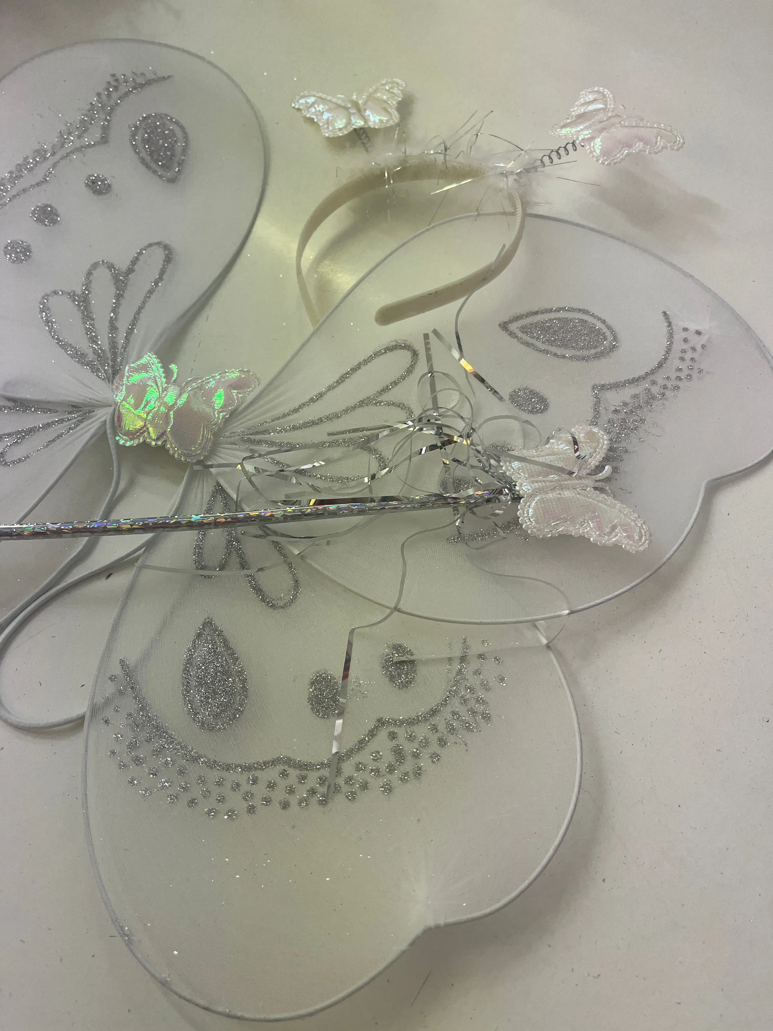 Fairy Wings Dress up Set white