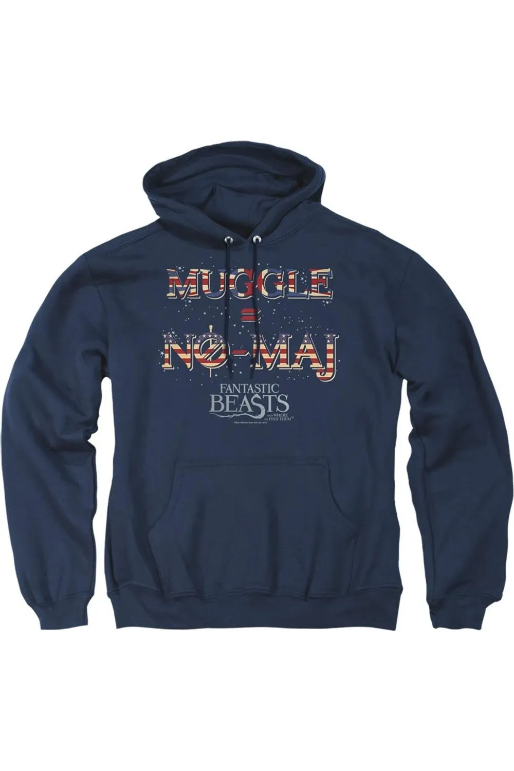 Fantastic Beasts Uk Us No Maj Adult Pull Over Hoodie / Hooded Sweatshirt