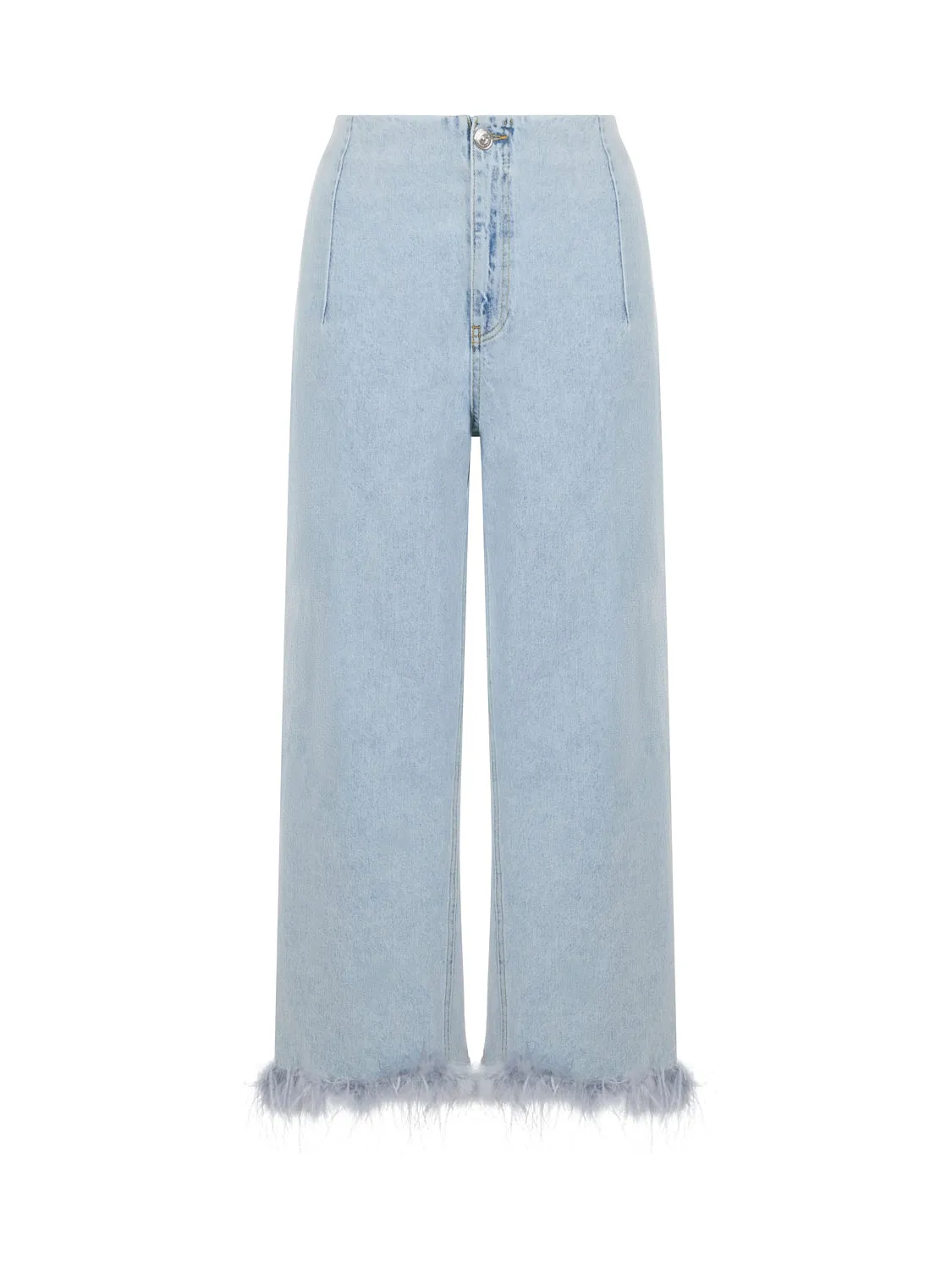 Feather Boa Jeans