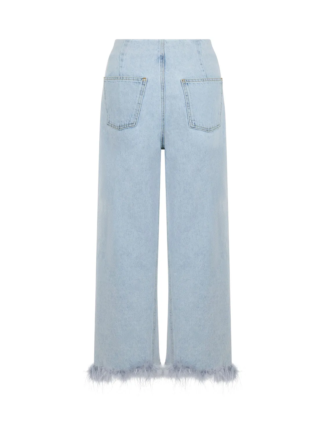 Feather Boa Jeans