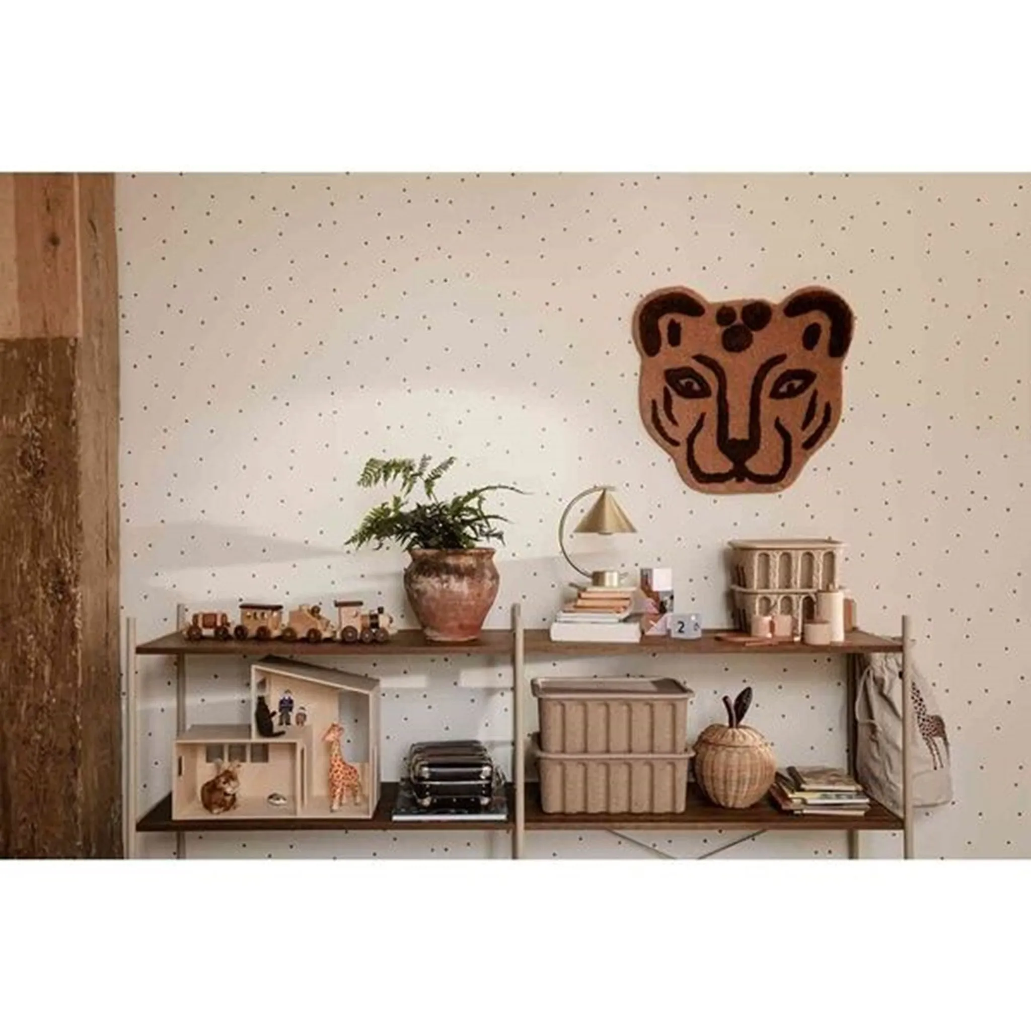 Ferm Living Leopard Head Tufted Rug Babykids_Ferm-Living