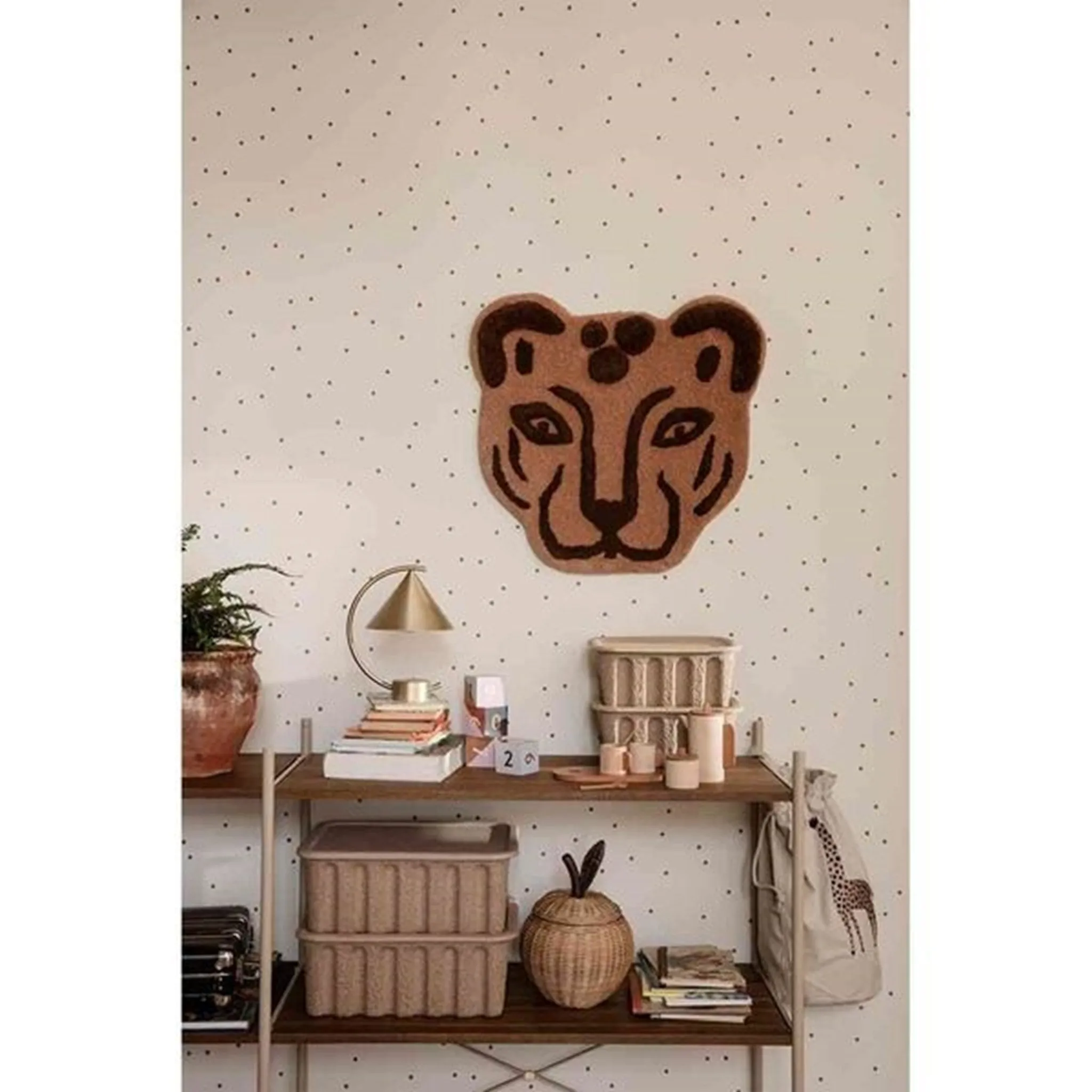 Ferm Living Leopard Head Tufted Rug Babykids_Ferm-Living