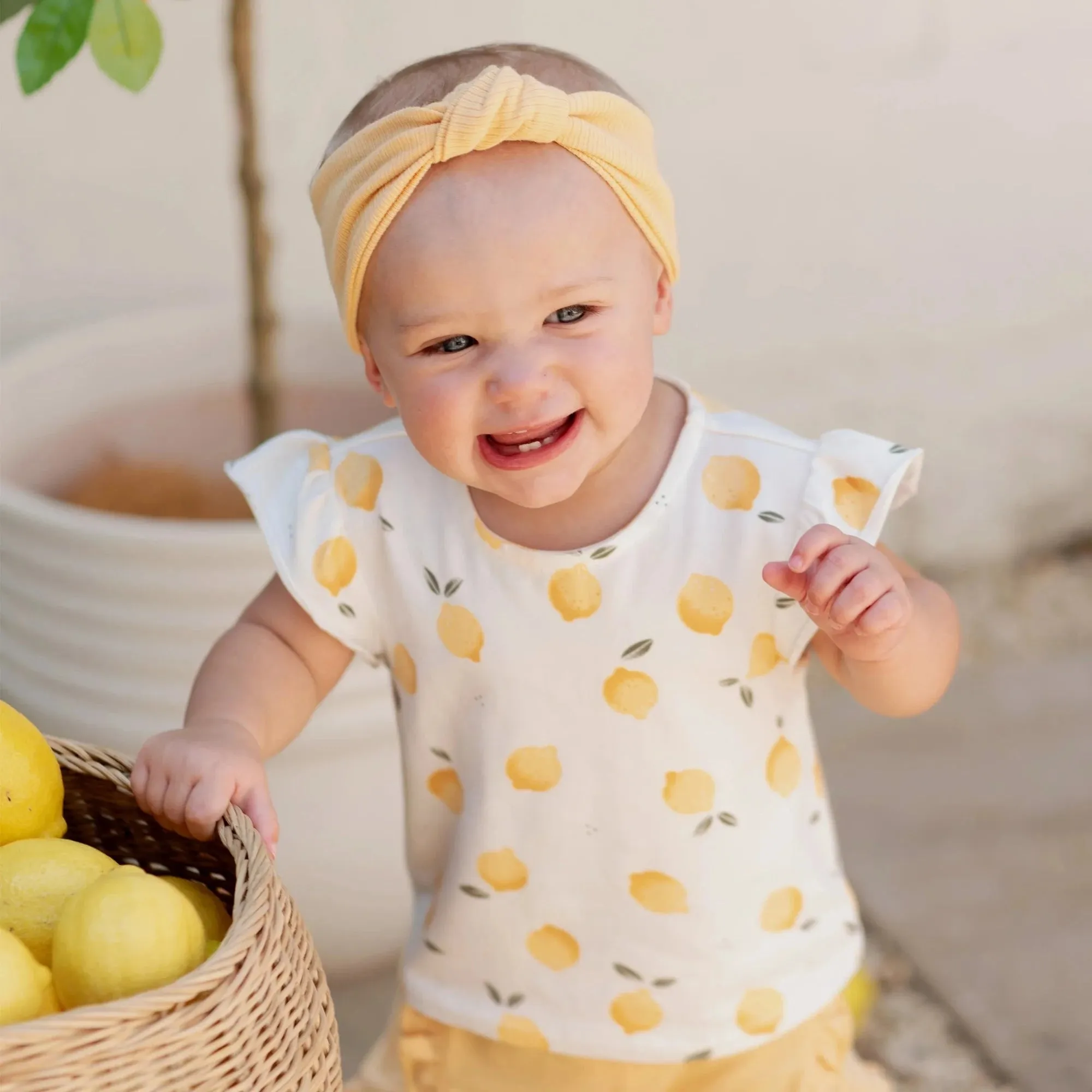 FIRSTS Lemon and Canary Headbands (Pack of 2)