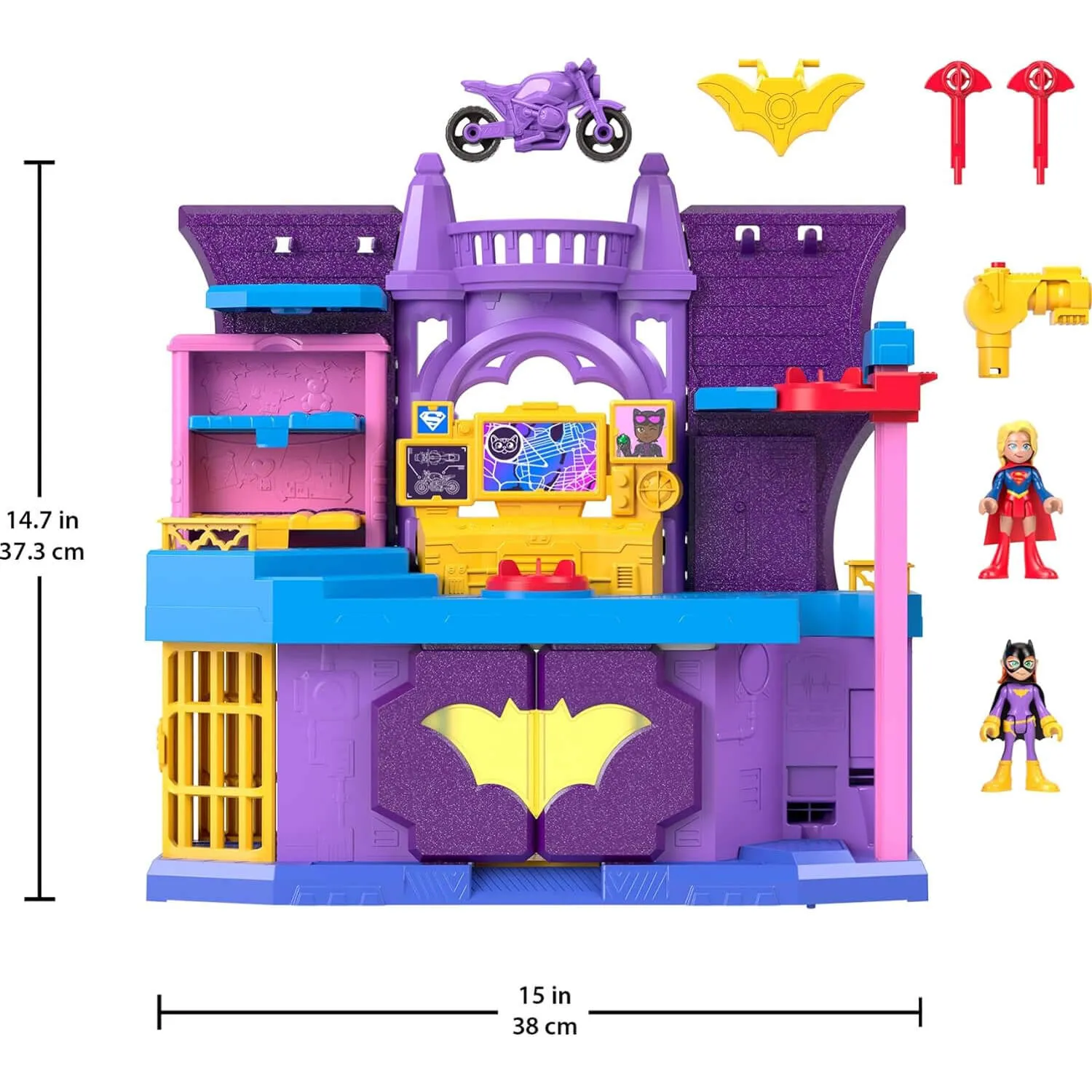 Fisher-Price Toys Imaginext DC Super Friends Batgirl Hero Hideout Playset