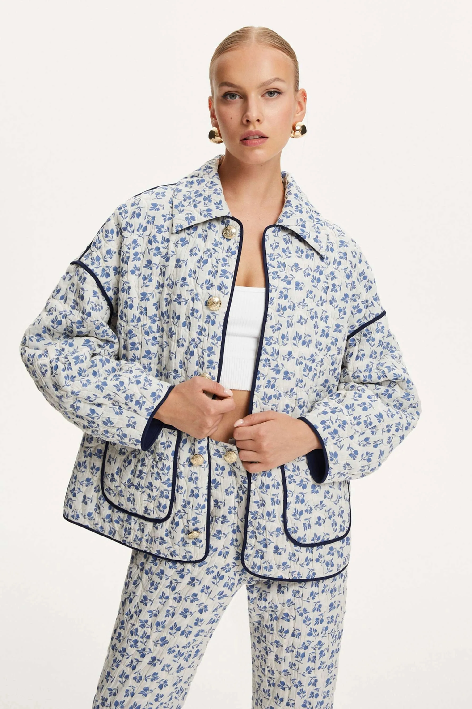 Floral Quilted Jacket