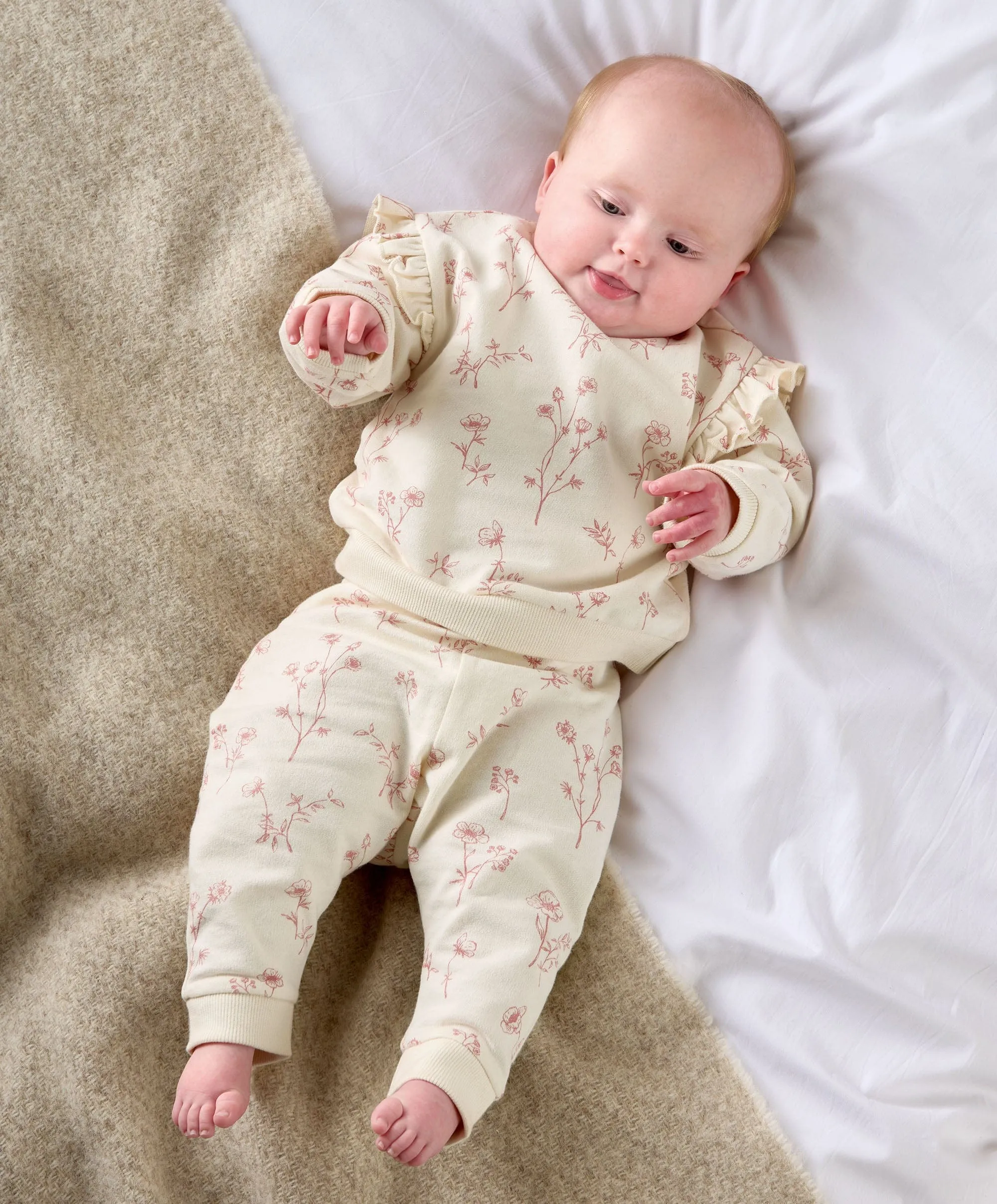 Floral Sweatshirt & Leggings Set Babykids Mamas & Papas