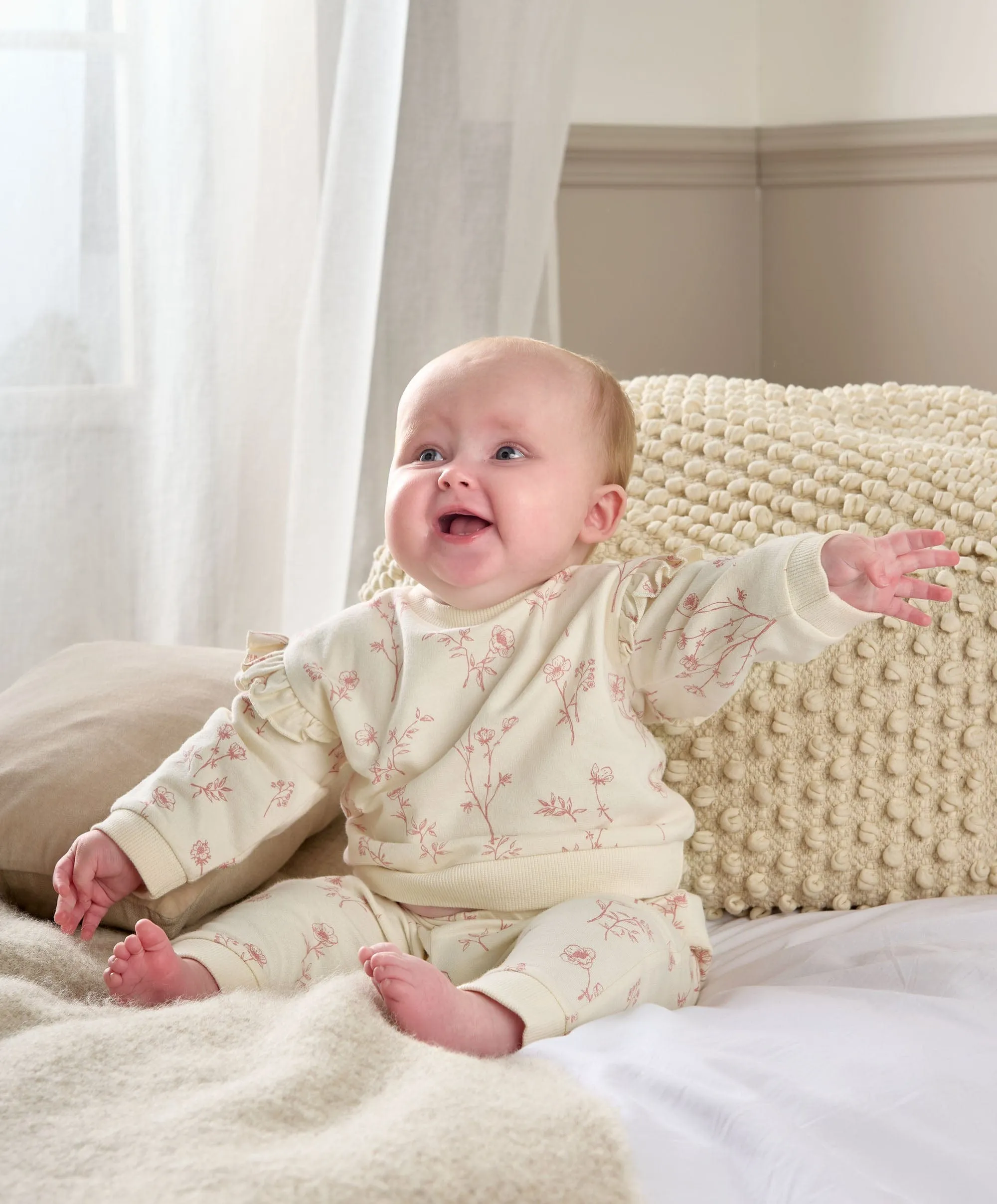 Floral Sweatshirt & Leggings Set Babykids Mamas & Papas