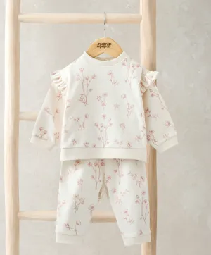 Floral Sweatshirt & Leggings Set