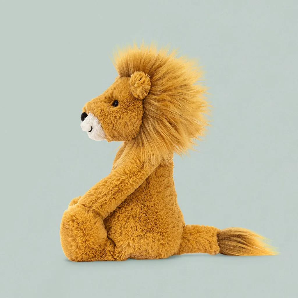 Floss & Rock Magnetic Play Scenes, Jungle with Jellycat Bashful Lion Gift Set