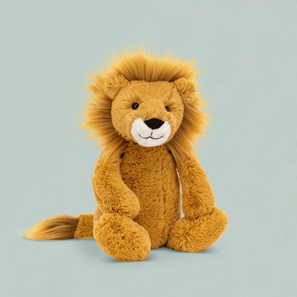 Floss & Rock Magnetic Play Scenes, Jungle with Jellycat Bashful Lion Gift Set