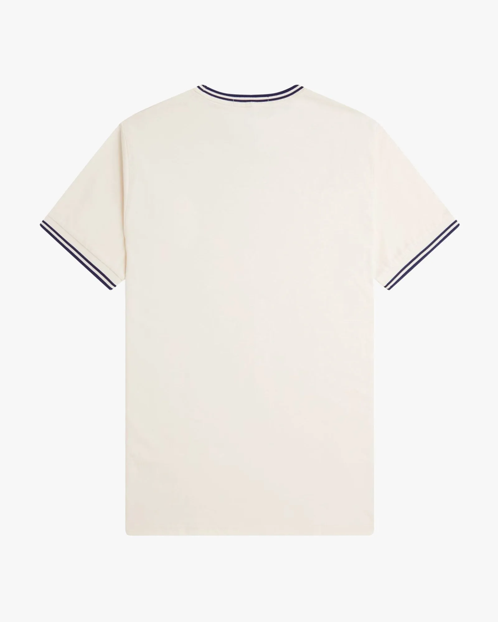 Fred Perry Twin Tipped T Shirt - Ecru / Tennis Blue