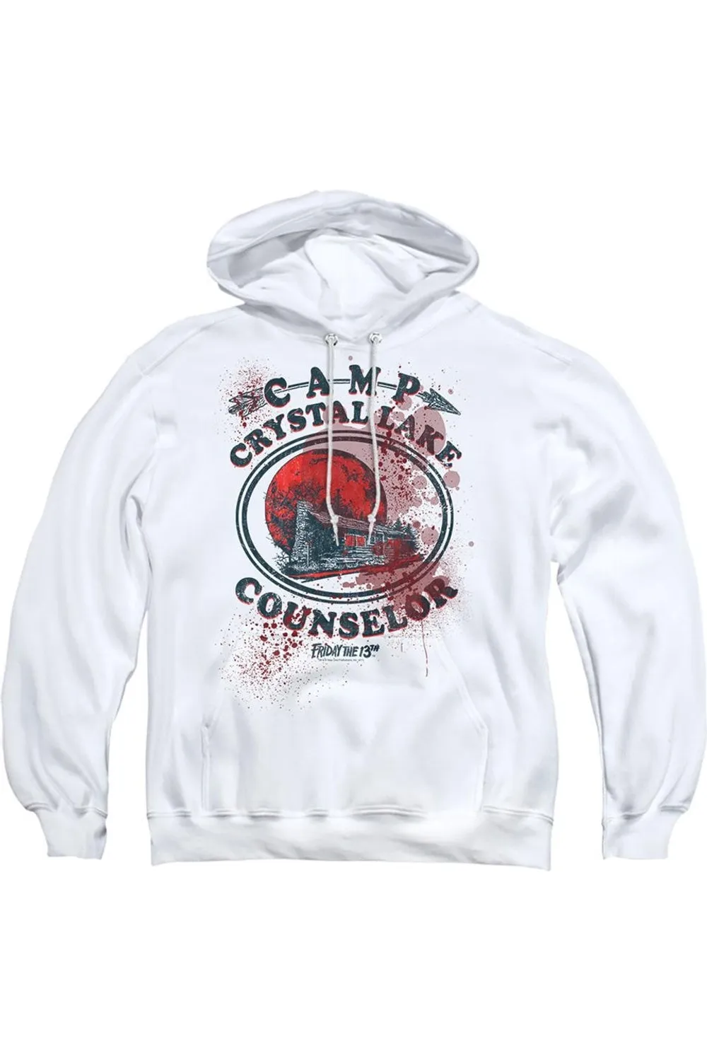 Friday the 13th Camp Counselor Victim Adult Pull Over Hoodie