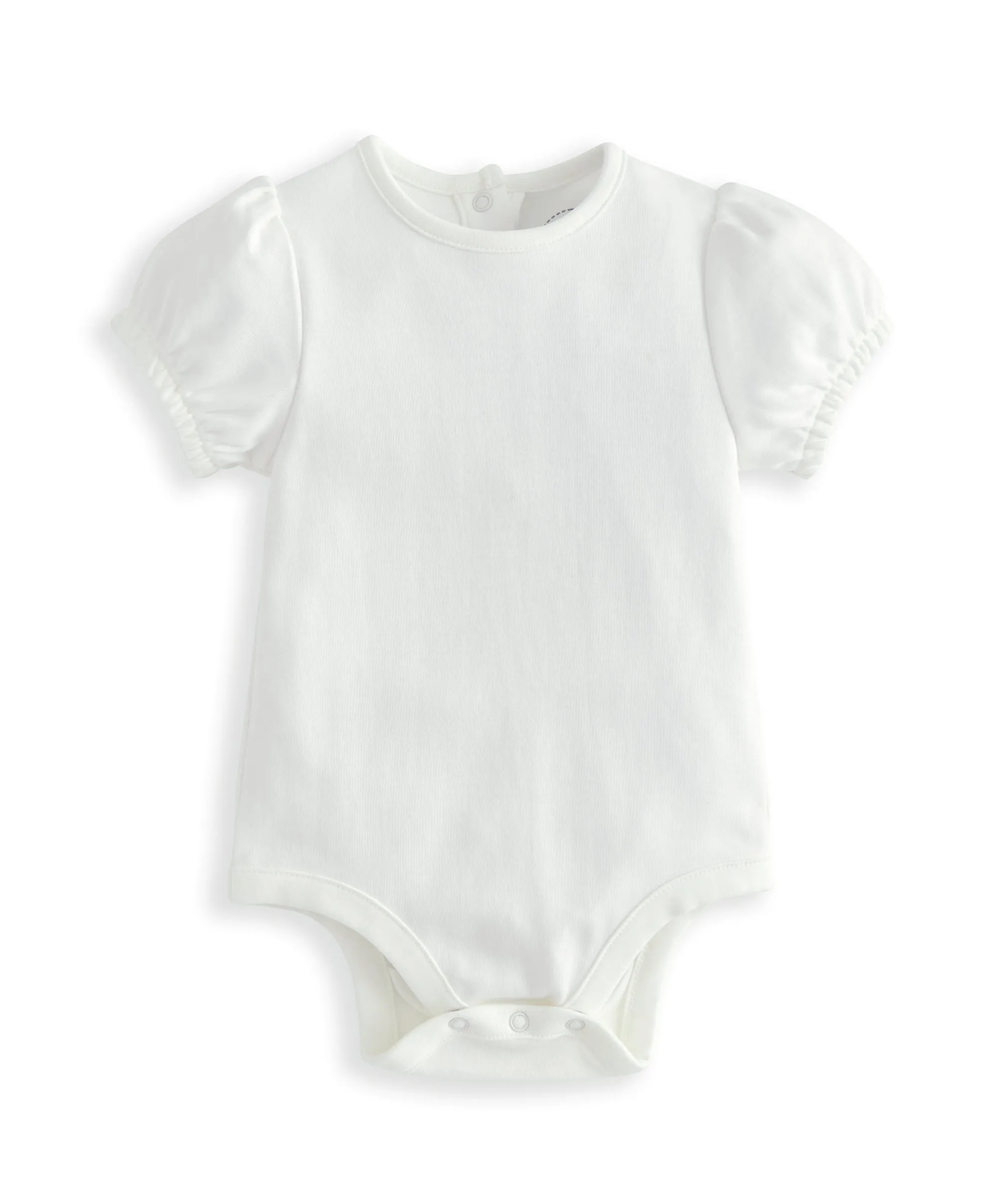 Frill Cuff Bodysuit & Embroidered Romper Set (2 Pieces)