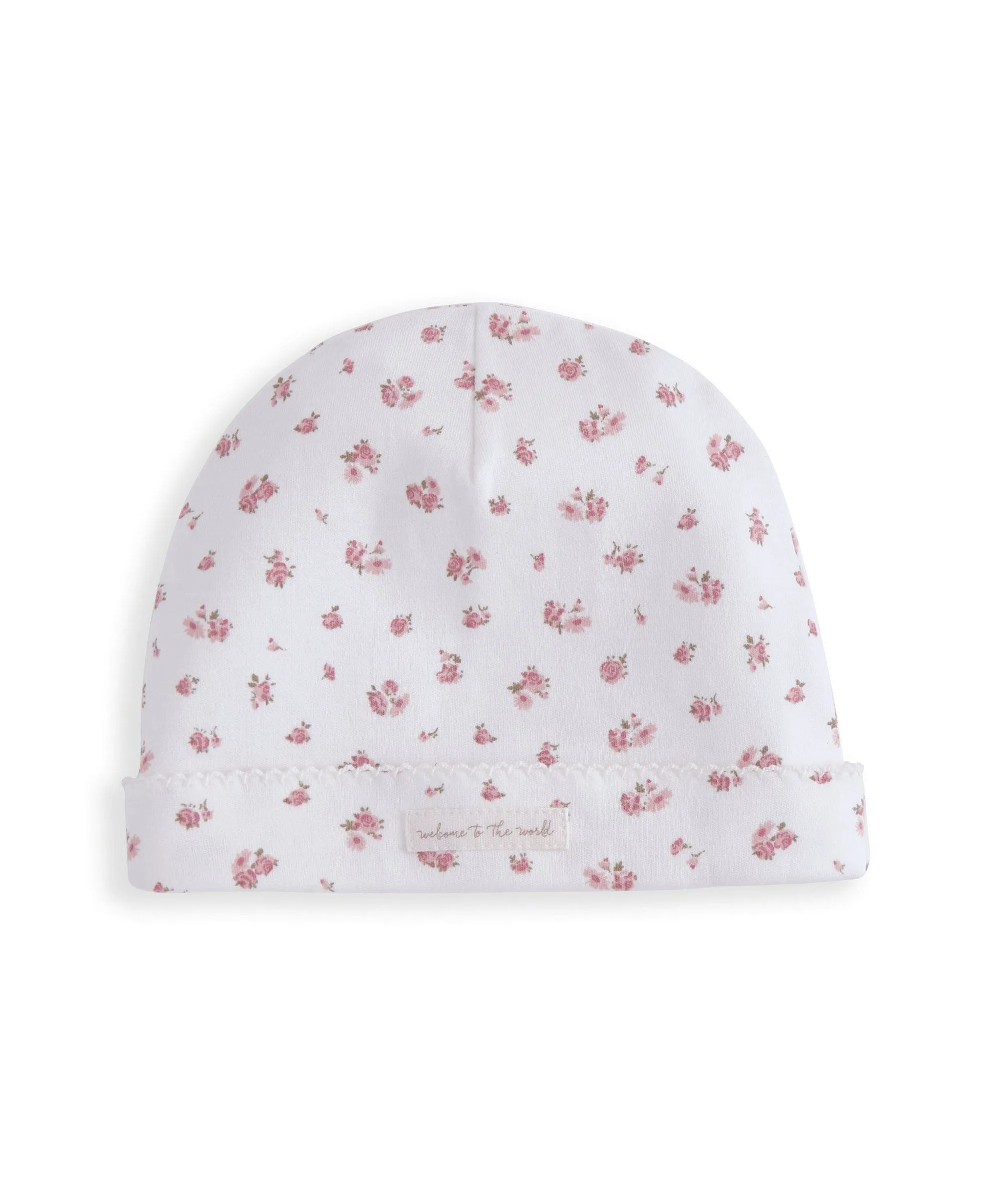 Frill Cuff Bodysuit, Leggings & Hat Set (3 Pieces) - Ditsy Rose Print Babykids Mamas & Papas
