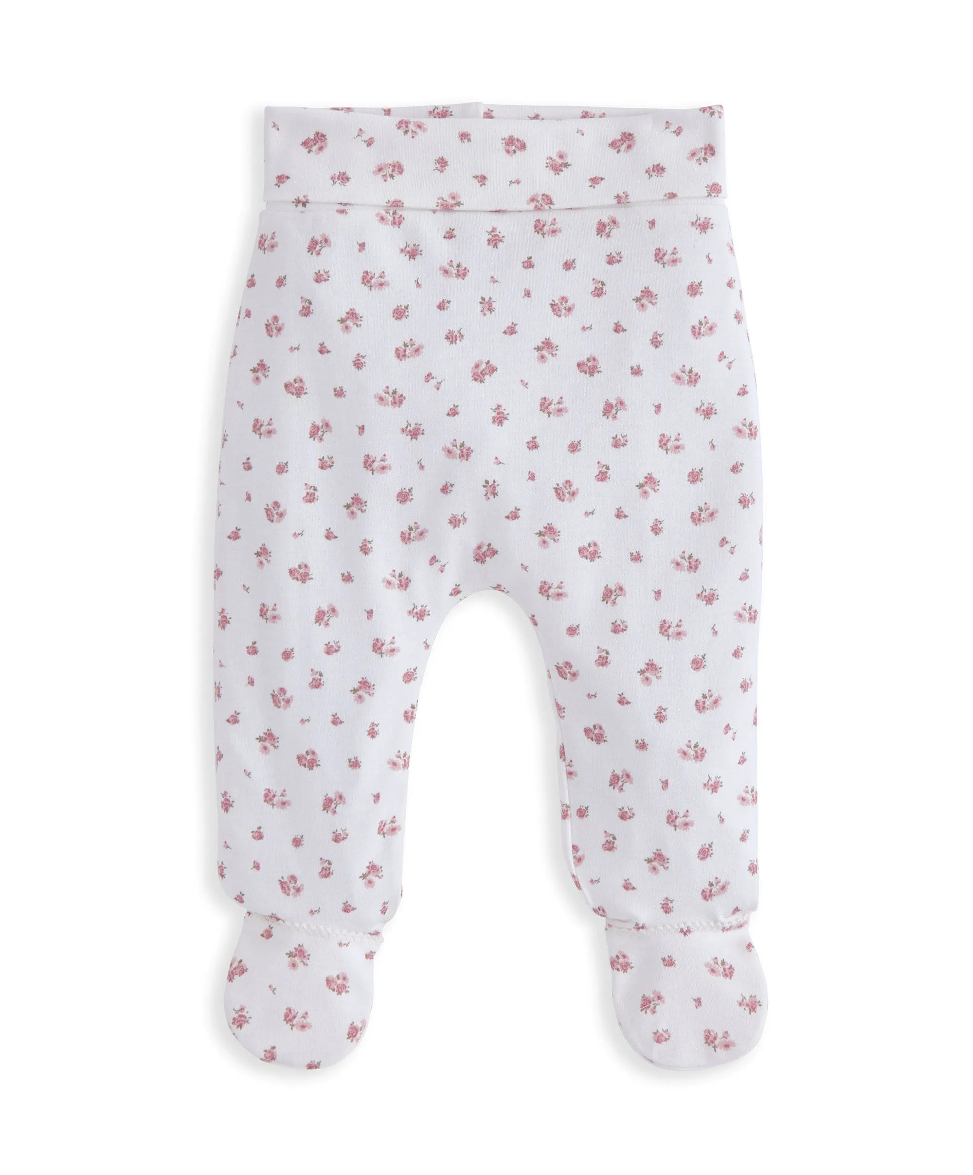 Frill Cuff Bodysuit, Leggings & Hat Set (3 Pieces) - Ditsy Rose Print Babykids Mamas & Papas